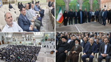 تجدید میثاق پژوهشکده حفاظت خاک و آبخیزداری با آرمان‌های امام راحل در حرم مطهر امام خمینی(ره)