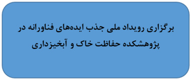 برگزاری رویداد ملی جذب ایده‌های فناورانه در پژوهشکده حفاظت خاک و آبخیزداری